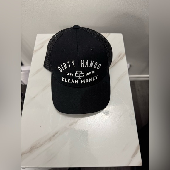 EUC DHCM Dirty Hands Clean Money Black Snap Back - Picture 4 of 6